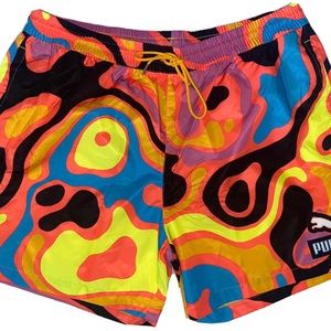 Puma Lava Swim Shorts Mens 2XL New MSRP $50